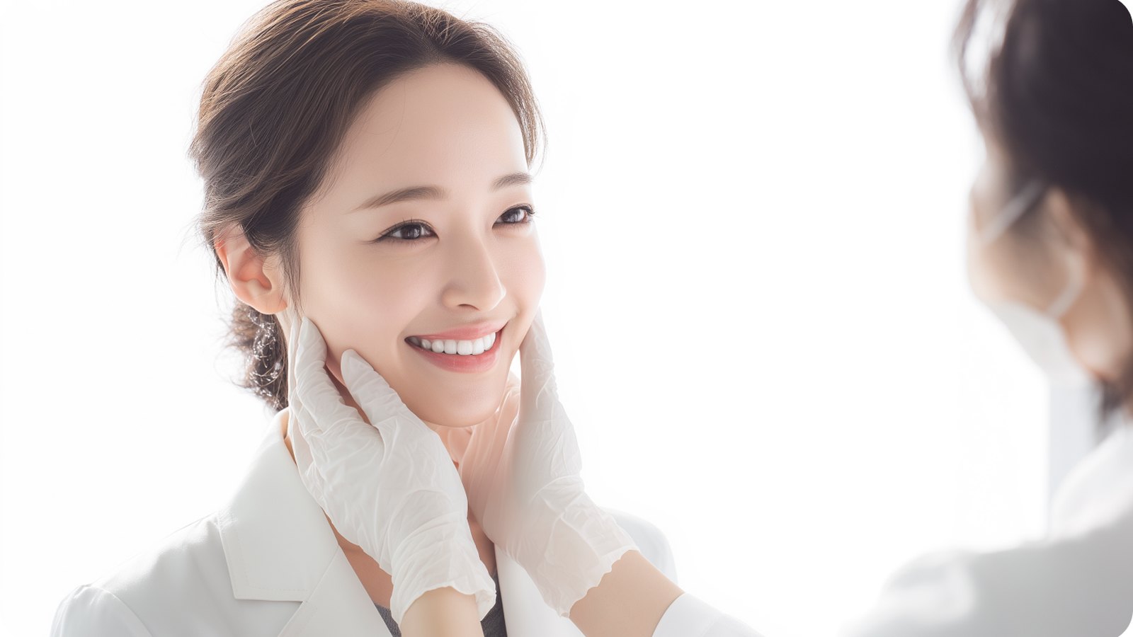 잇몸 상태를 살펴보는 진료 장면